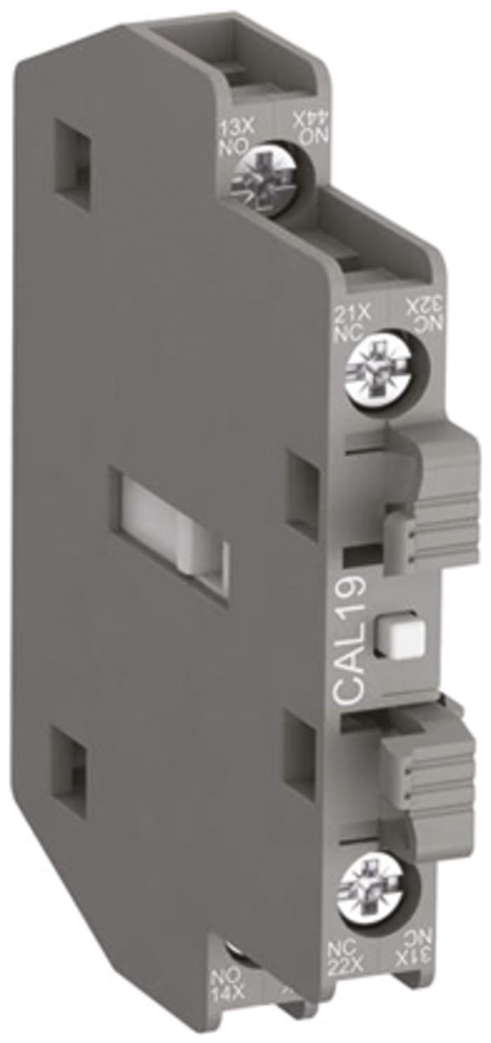 ABB Auxiliary Contact, 4 Contact, 2NC + 2NO, Side Mount