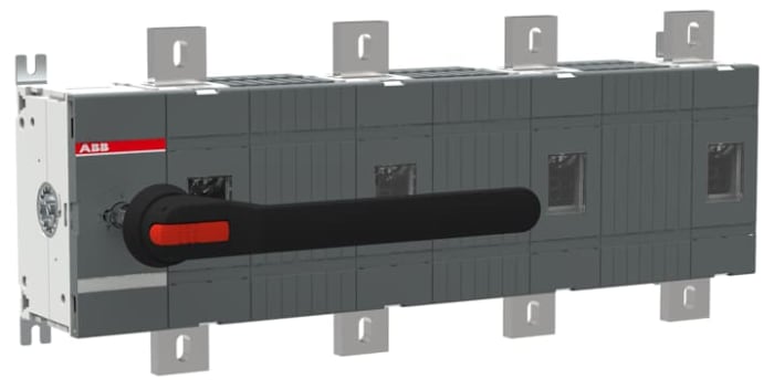 ABB 4P Pole Screw Mount Switch Disconnector - 1250A Maximum Current, 1200kW Power Rating, IP00, IP65