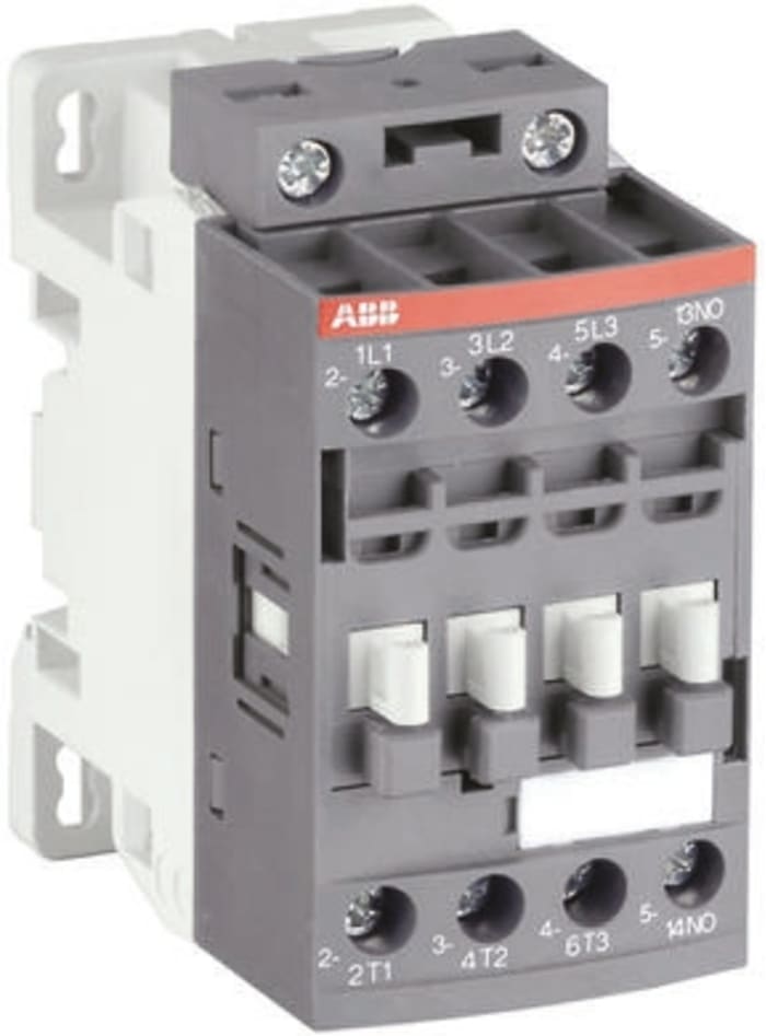 ABB AF Series Contactor, 12 → 20 V dc Coil, 3-Pole, 7 A, 4 kW, 3NO, 690 V ac