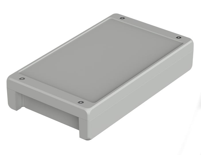 Bopla Bocube Alu Series Light Grey Aluminium General Purpose Enclosure, IP66, IP68, IP69, IK09, Light Grey Lid, 299 x