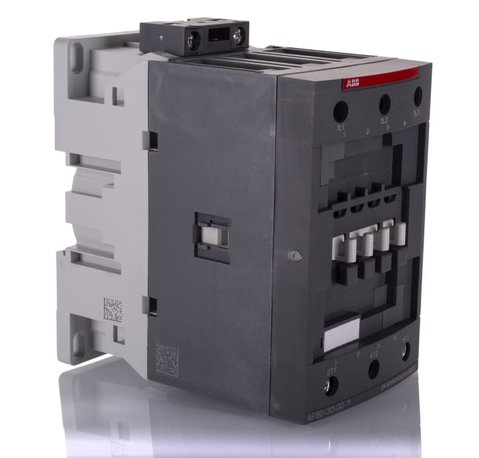 AF80 AF Aralığı Kontaktör, 3 Kutuplu, 125 A, 37 kW, Bobin Gerilimi: 24 V ac/dc