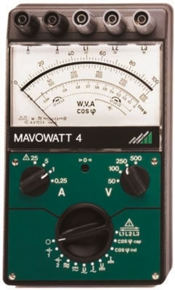 Gossen Metrawatt GTM3033000R0001, Model MAVOWATT 4 Güç Ölçer, 25A ac, 25A dc, 500V dc, 25kW
