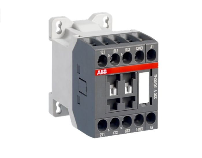 ABB A Line Series Contactor, 24 V Coil, 3-Pole, 22 A, 2.2 kW, 3NO