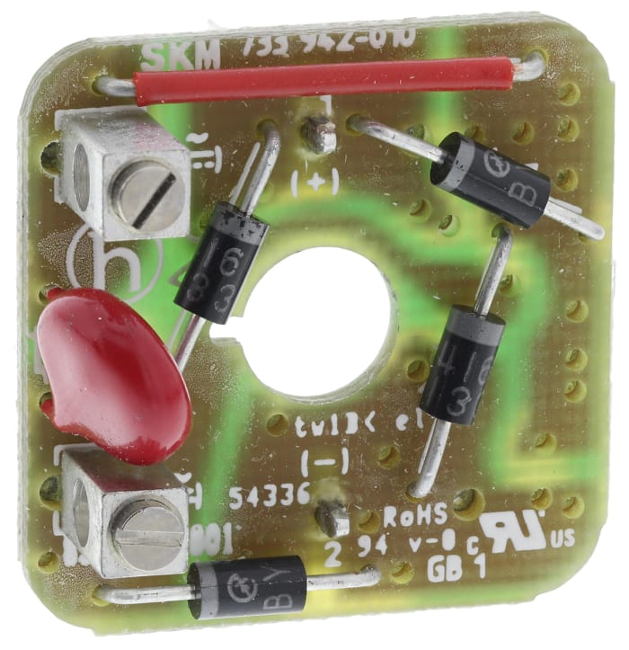 Hirschmann Rectifier with Varistor for use with GDM Series Rectangular Connector