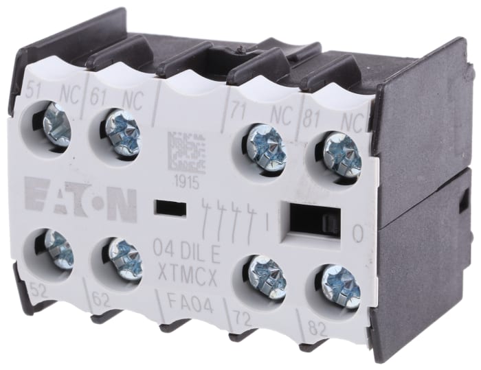 Yardımcı Kontak, Vidalı Terminal, 4NC, 2.5 A dc, 4 A ac, 220 V dc, 500 V ac Önden Monte Edilebilen