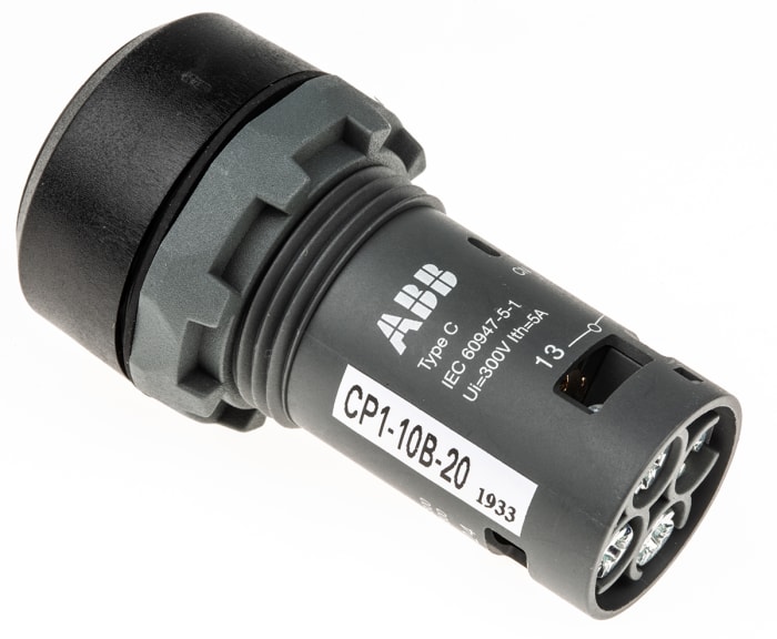 ABB ABB Compact, Buton, Anlık, Siyah, 2NO