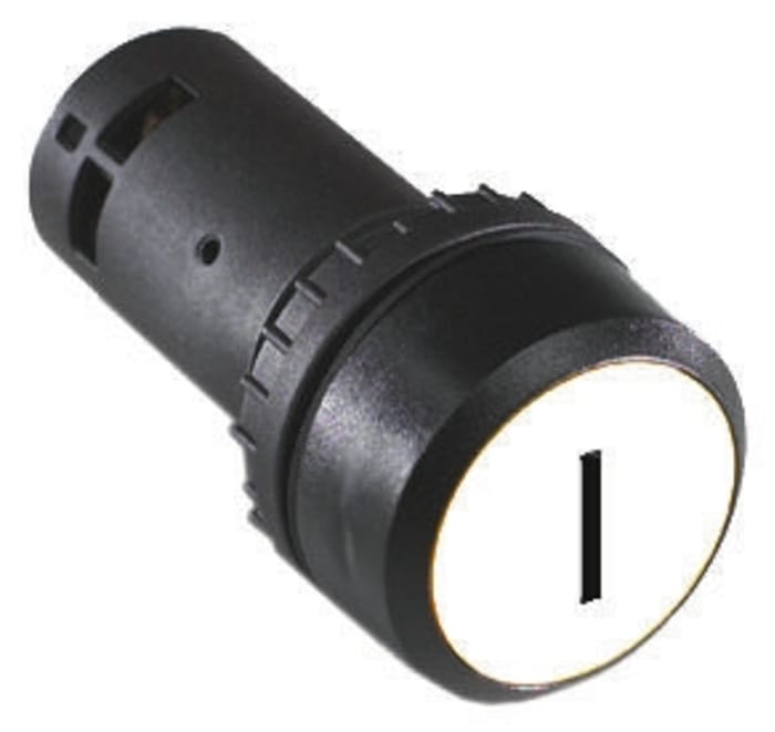 ABB Compact Series Illuminated Push Button, Panel Mount, 22mm Cutout, SPST, IP69K