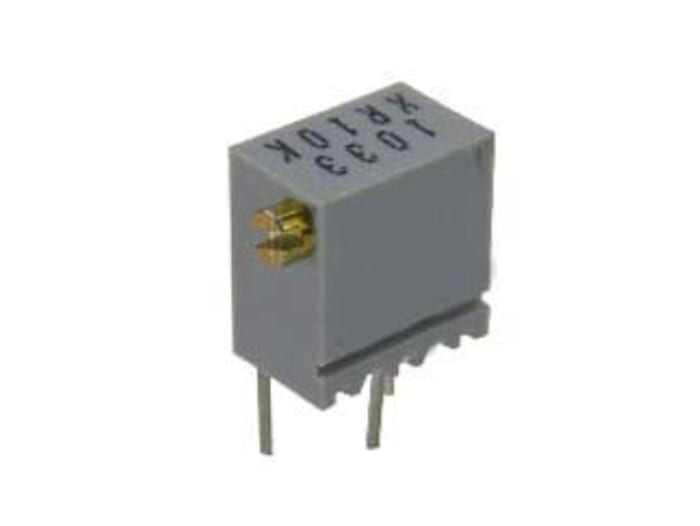 TT Electronics/BI Trimpot (Trimmer Potansiyometre) 10kΩ, 12 Dönüşlü, Yandan Ayarlı, 0.25 W @ 85 °C, ±100ppm/°C