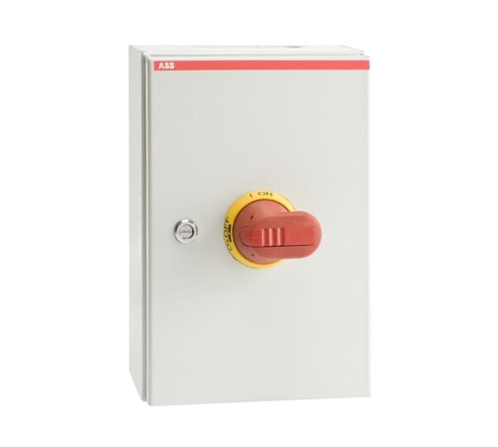 ABB 3P Pole Screw Mount Switch Disconnector - 125A Maximum Current, 45kW Power Rating, IP65