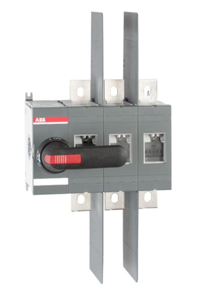 ABB 3P Pole Surface Mount Switch Disconnector - 800A Maximum Current, 450kW Power Rating, IP00