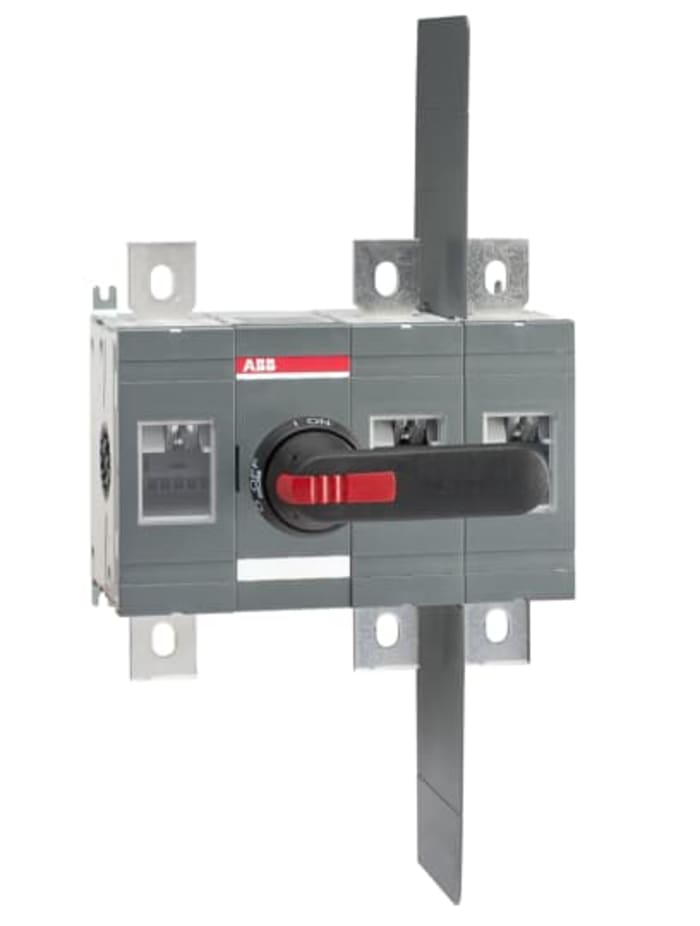 ABB 3P Pole Surface Mount Switch Disconnector - 800A Maximum Current, 450kW Power Rating, IP00