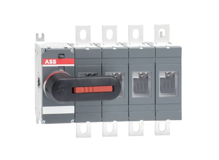 ABB 4P Pole Surface Mount Switch Disconnector - 315A Maximum Current, 180kW Power Rating, IP00
