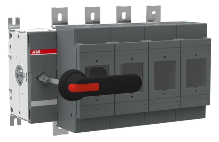 ABB Fuse Switch Disconnector, 4 Pole, 800A Fuse Current