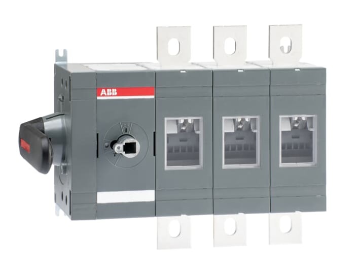 ABB 3P Pole Surface Mount Switch Disconnector - 800A Maximum Current, 450kW Power Rating, IP00