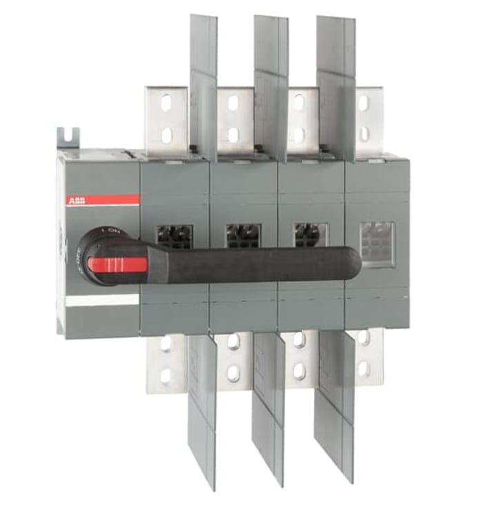 ABB 4P Pole Screw Mount Switch Disconnector - 1600A Maximum Current, 1200kW Power Rating, IP00, IP65