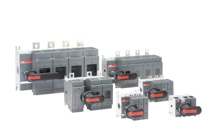 ABB Fuse Switch Disconnector, 4 Pole, 25A Fuse Current