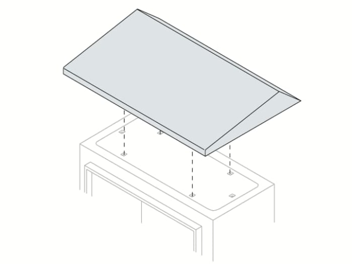 ABB SR/SRN Series Steel Cover for Use with Enclosure, 600 x 200 x 55mm