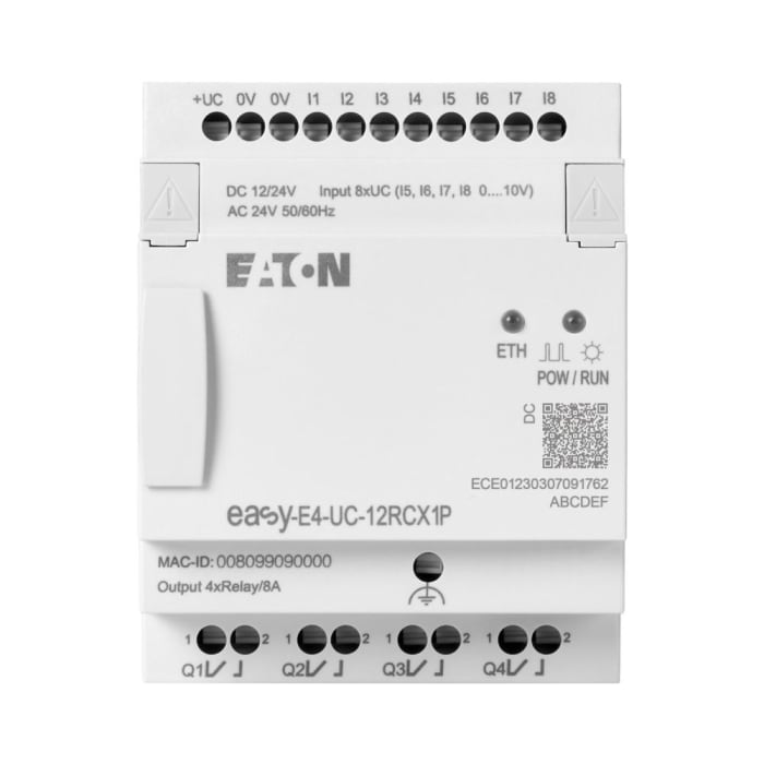 Eaton Easy Series Control Relay for Use with Easy E4, Relay Output, 4-Input, Analog Input