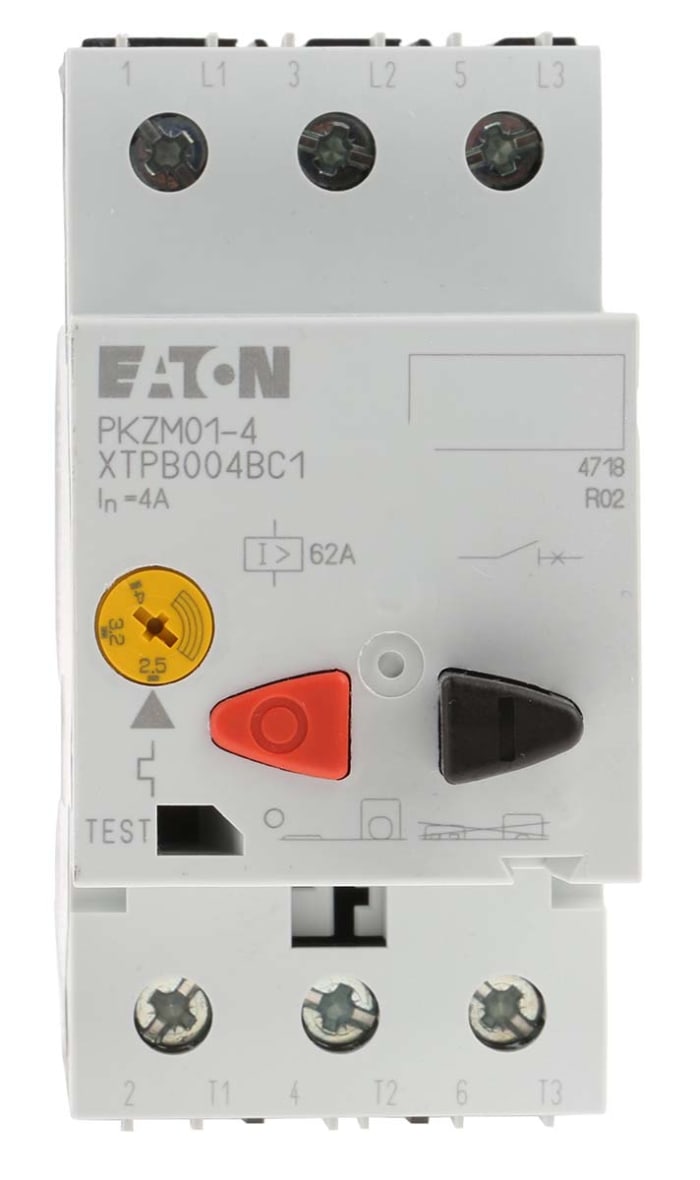 Eaton Motor Koruma Şalteri, 2,5 → 4 A, 3P, 60 kA, 690 V ac