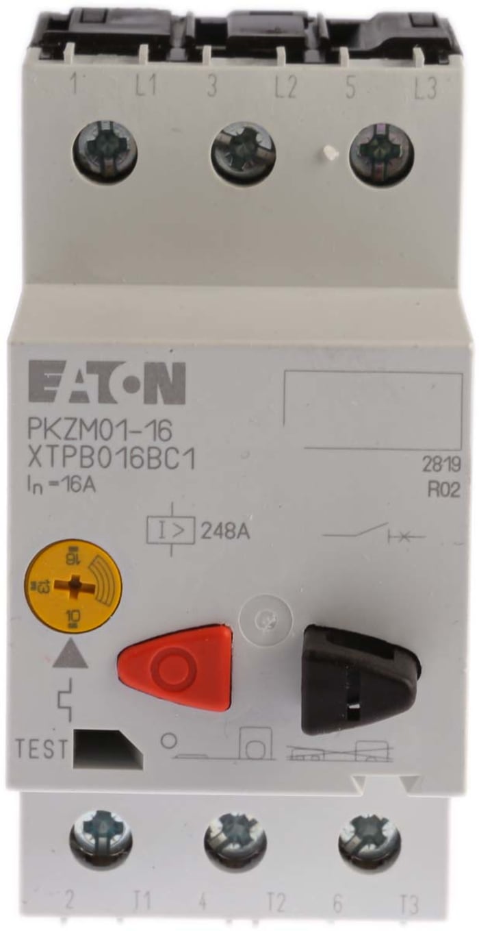 Eaton 10 → 16 A Motor Protection Circuit Breaker, 690 V ac