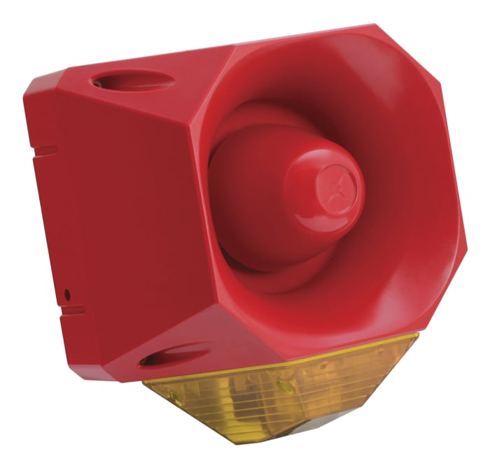 Eaton Series Amber Sounder Beacon, 18 → 30 V dc, IP66, Wall Mount, 120dB at 1 Metre