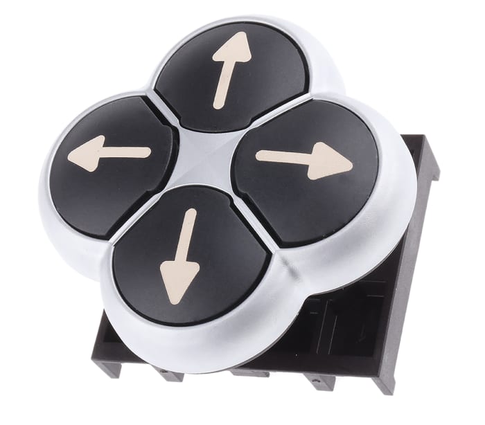 Eaton RMQ Titan Series Black Momentary Push Button Head, 22mm Cutout, IP66