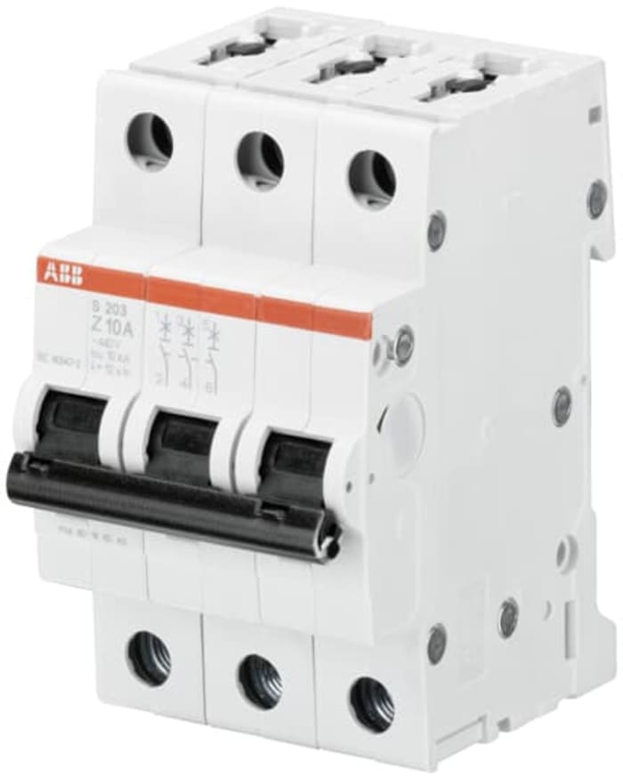 ABB System Pro M Compact S200 MCB, 3P Poles, 1A, Type Z