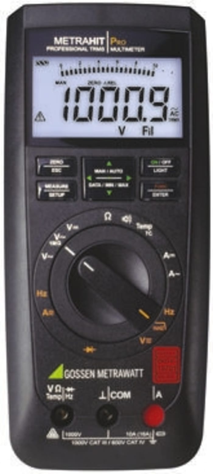 Gossen Metrawatt METRAHIT AM PRO Dijital Multimetre, 10A ac, 1000V ac, 1000V dc, 10A dc