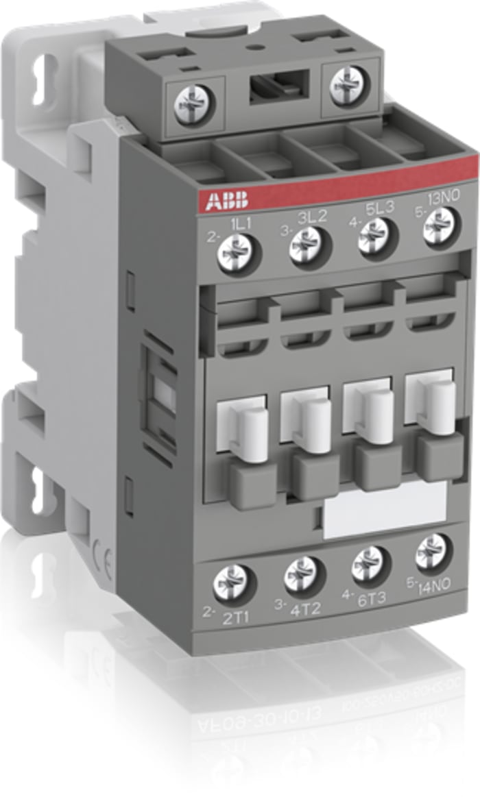 ABB Contactor, 130 V Coil, 3-Pole, 30 A, 7.5 kW, 3NO
