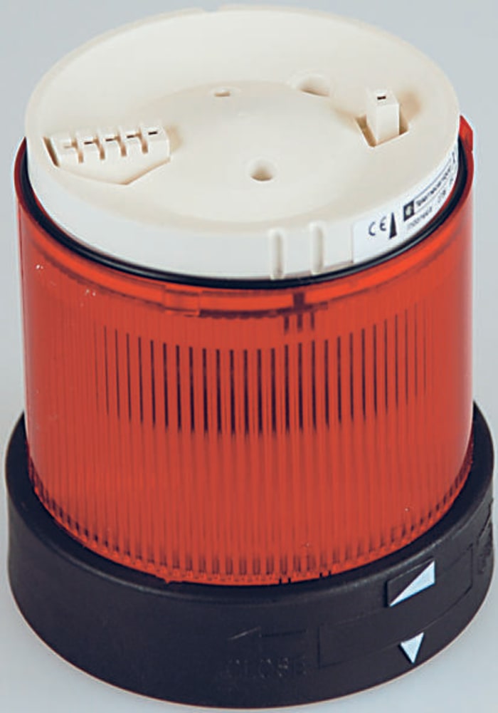 Harmony Flaşör/İkaz Lambası Modülü, LED, Kırmızı, Sabit, 120 V ac, 70mm Tabanlı