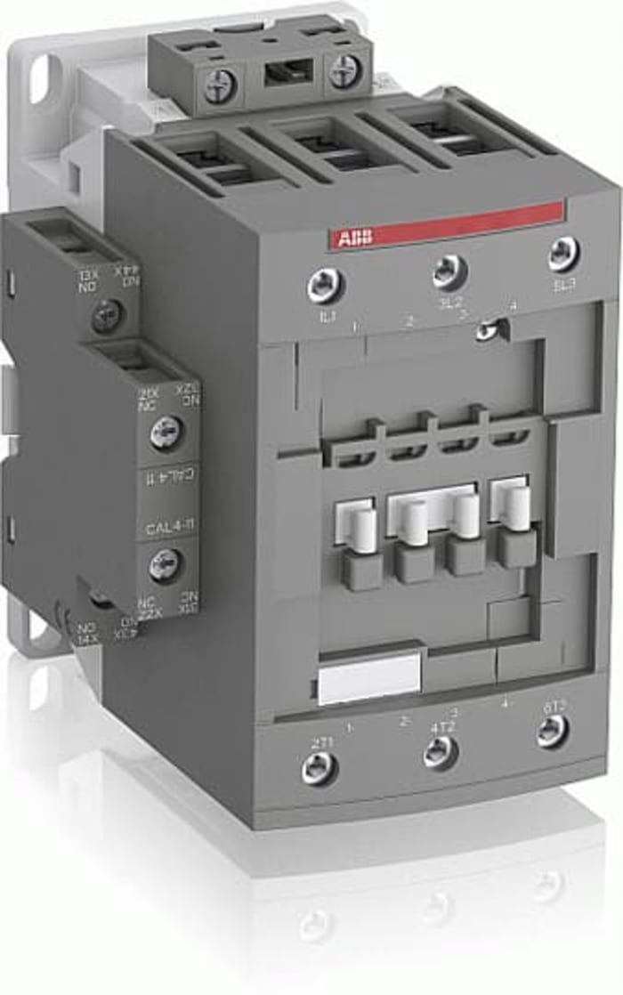 ABB AF Series Contactor, 250 V Coil, 3-Pole, 125 A, 37 kW, 3NO