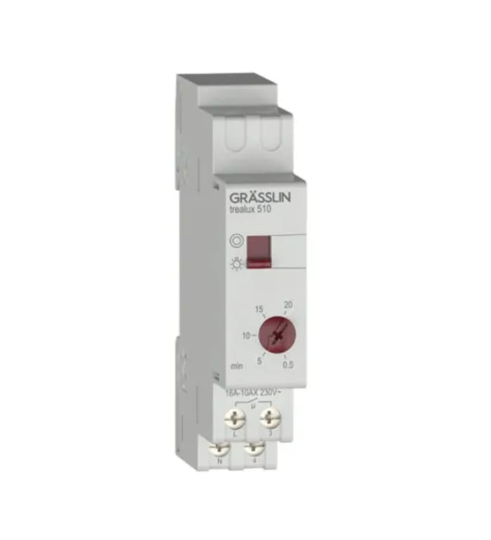 Grasslin Analogue DIN Rail Time Switch 230 V ac, 1-Channel