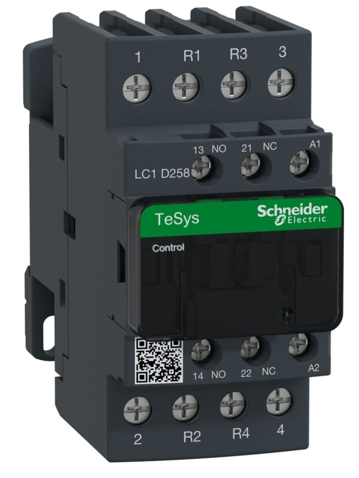 Schneider Electric TeSys D LC1D Kontaktör, 4 Kutuplu, 40 A, Bobin Gerilimi: 48 V ac