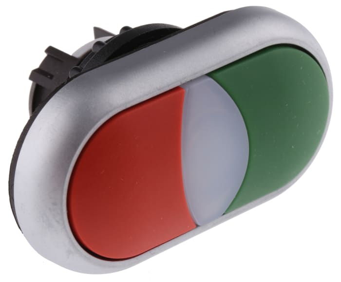 Eaton RMQ Titan Series Green, Red Illuminated Momentary Push Button Head, 22mm Cutout, IP66