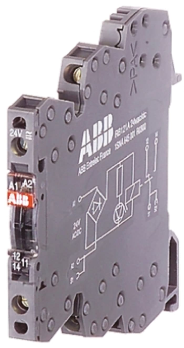 ABB Optokuplör, Maks. Güç Devre Gerilimi: 12 V, Maks. Giriş Akımı: 9 mA, 75mm, DIN Rayına Montaj