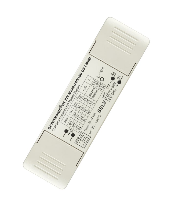 Osram LED Driver, 42V Output, 8W Output, 180mA Output, Constant Current