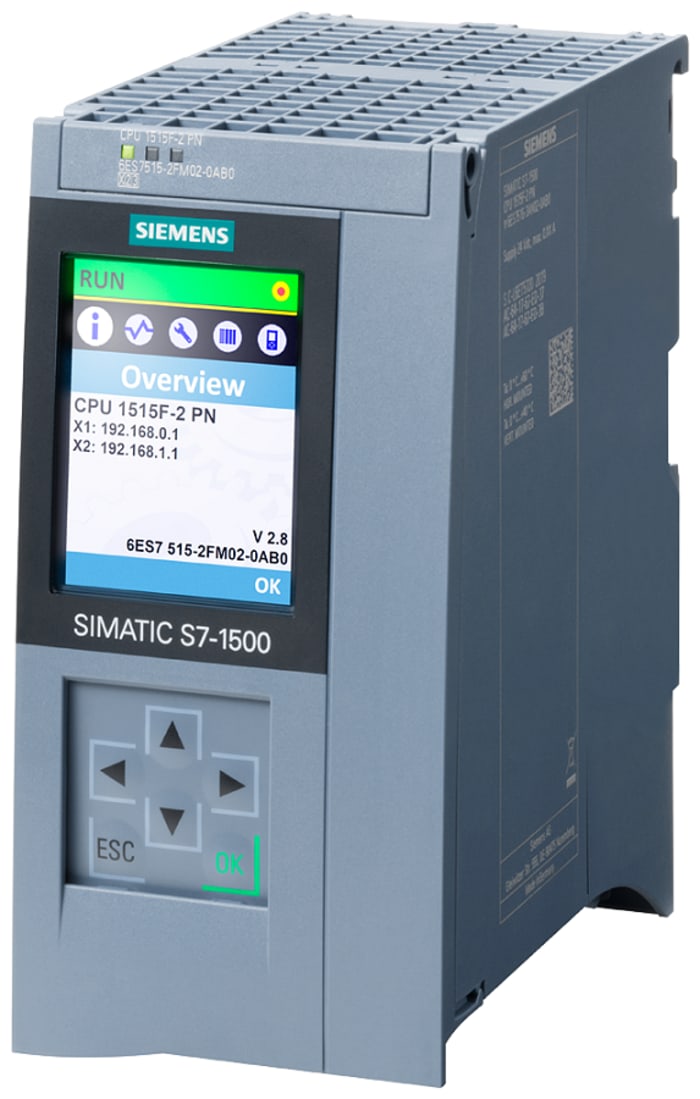 Siemens SIPLUS S7-1500 Series PLC CPU for Use with SIPLUS S7-1500, CPU Output, 20-Input