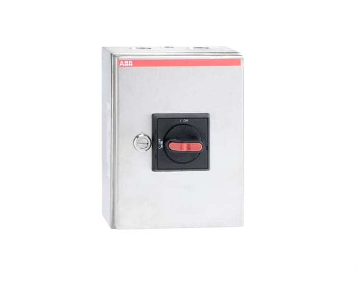 ABB 3P Pole Screw Mount Switch Disconnector - 45A Maximum Current, 15kW Power Rating, IP65