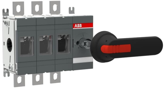 ABB 3P Pole Screw Mount Switch Disconnector - 315A Maximum Current, 315kW Power Rating, IP00, IP65