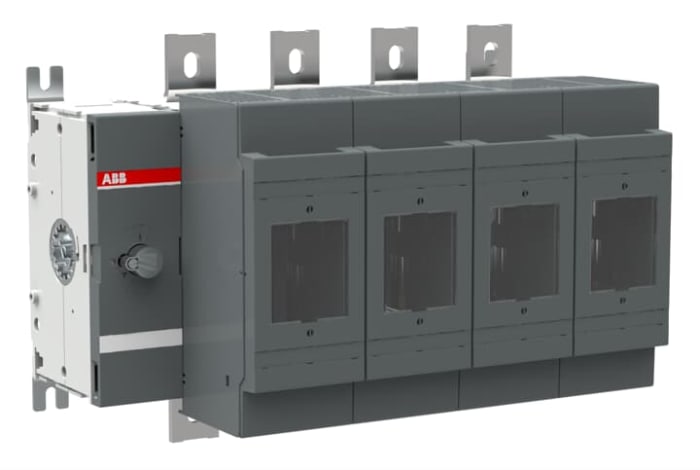 ABB Fuse Switch Disconnector, 4 Pole, 800A Fuse Current