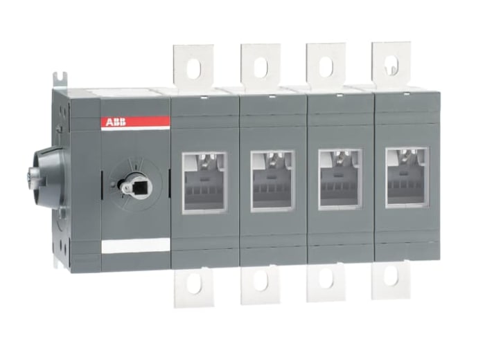 ABB 4P Pole Surface Mount Switch Disconnector - 800A Maximum Current, 450kW Power Rating, IP00