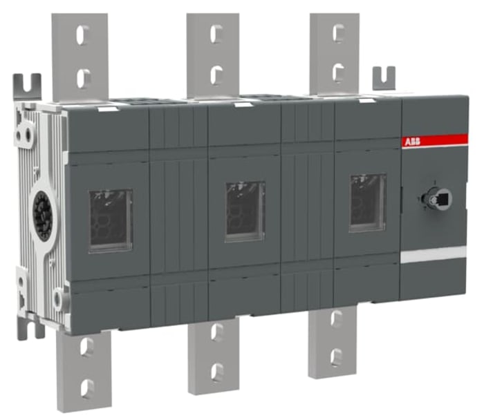 ABB 3P Pole Surface Mount Switch Disconnector - 1600A Maximum Current, 250kW Power Rating, IP00