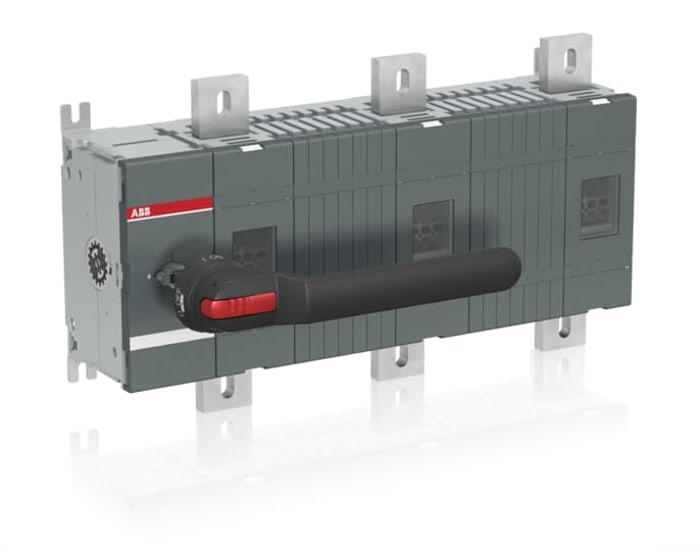 ABB 3P Pole Surface Mount Switch Disconnector - 1250A Maximum Current, 710kW Power Rating, IP00