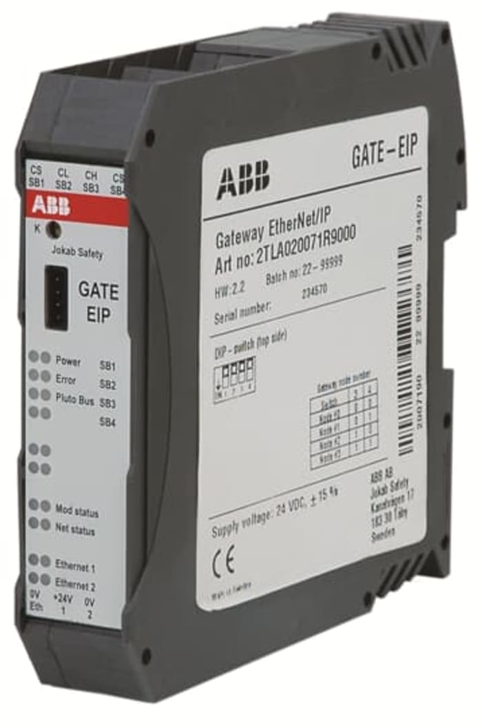 ABB 2TLA Series Interface Module for Use with Pluto A20 v2, Pluto AS-i v2, Pluto B20 v2, Pluto B22, Pluto B42 AS-I,