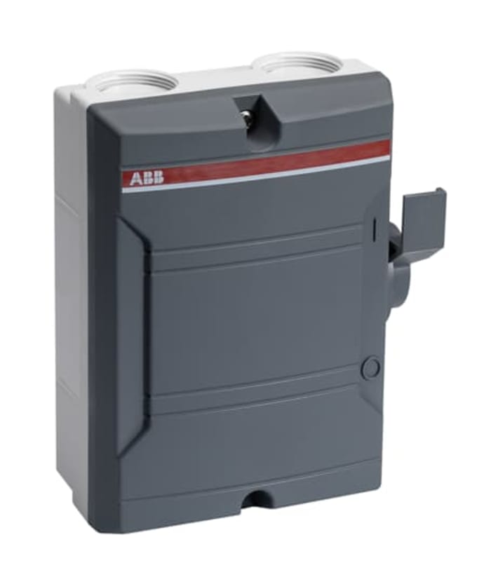 ABB 3P Pole Surface Mount Switch Disconnector - 40A Maximum Current, 15kW Power Rating, IP65