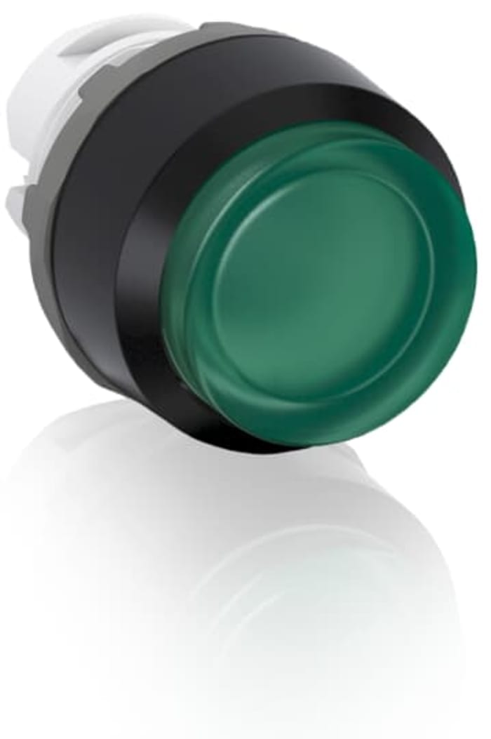 ABB MP3 Series Green Momentary Push Button Head, 22.5mm Cutout