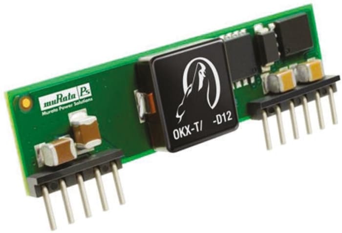 Murata Power Solutions OKX DC-DC Converter, 0.75 → 5.5V dc/ 16A Output, 8.3 → 14 V dc Input, 80W, Through