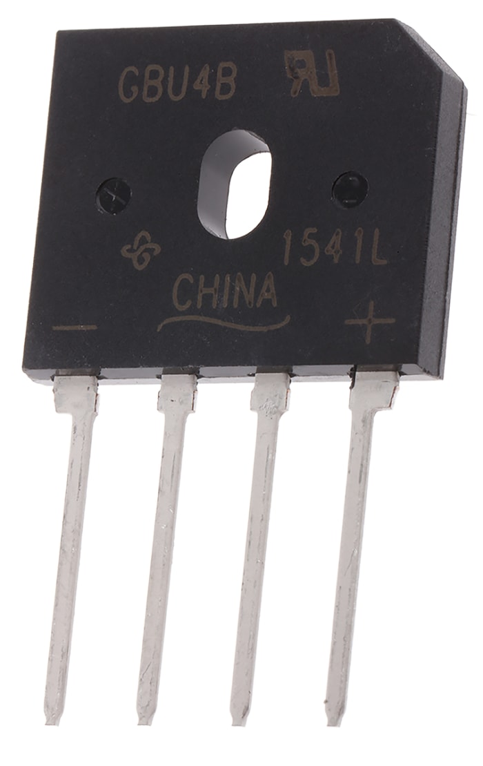 Vishay Bridge Rectifier, 4A, 100V, 4-Pin