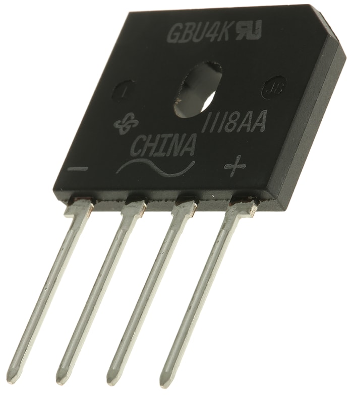 Vishay Bridge Rectifier, 4A, 800V, 4-Pin