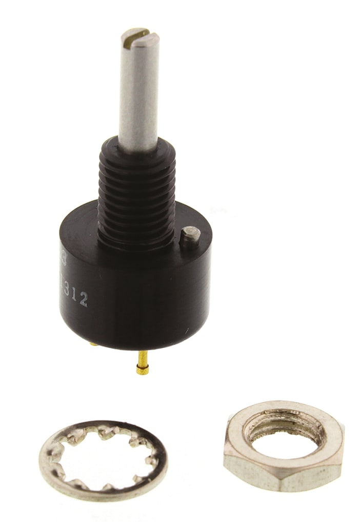 Vishay 10kΩ Rotary Potentiometer 1-Gang Panel Mount, 140B00103B10